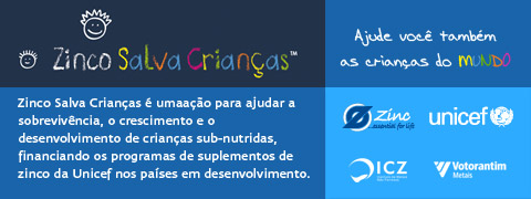 Zinco salva cria�as